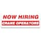 Signmission Now Hiring Crane Operators Banner Apply Inside Accepting Application Single Sided B-120-30225 - alternate 1